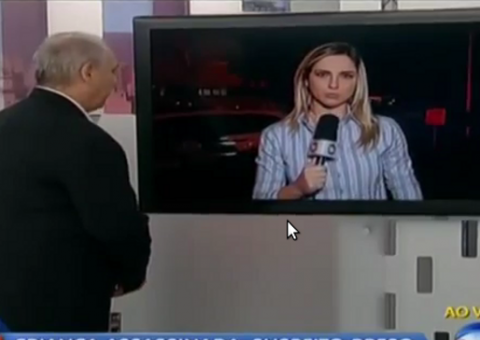 Repórter da Record chora ao vivo por causa de criança assassinada